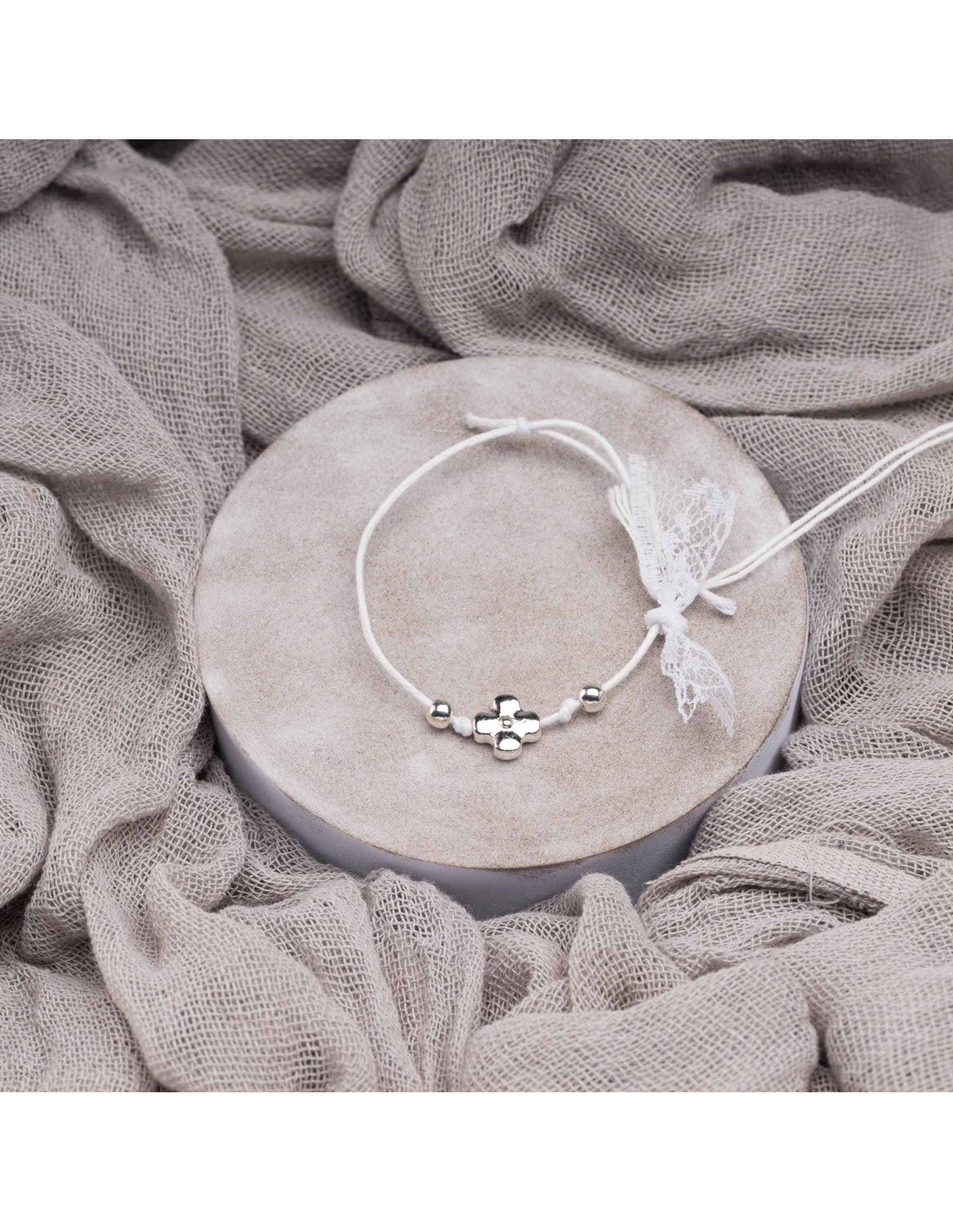 Μαρτυρικά Βάπτισης Βραχιόλι - Εκρού | ΜΚ 240610