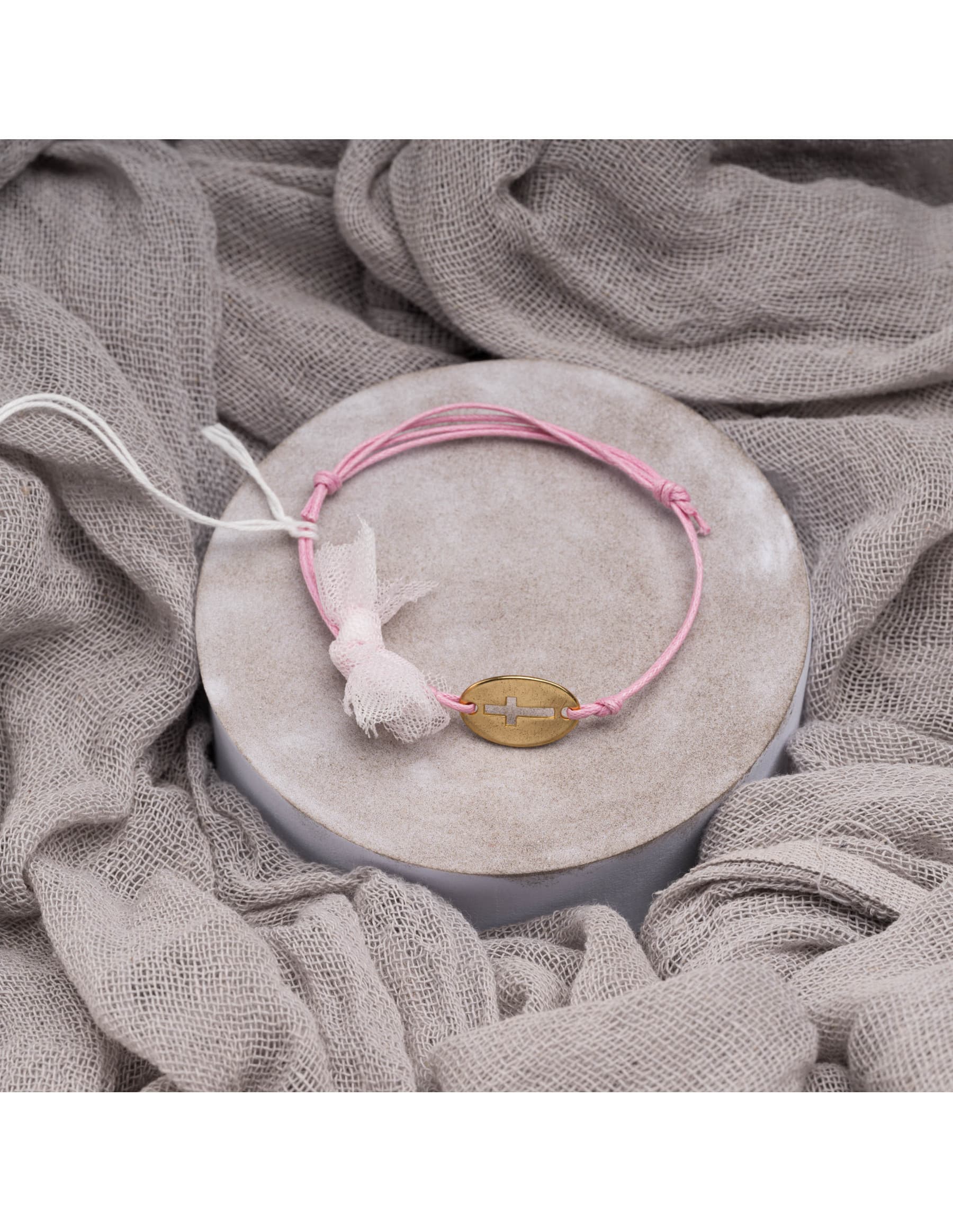 Μαρτυρικά Βάπτισης Κορίτσι Βραχιόλι - Ροζ | ΜΚ 2414310