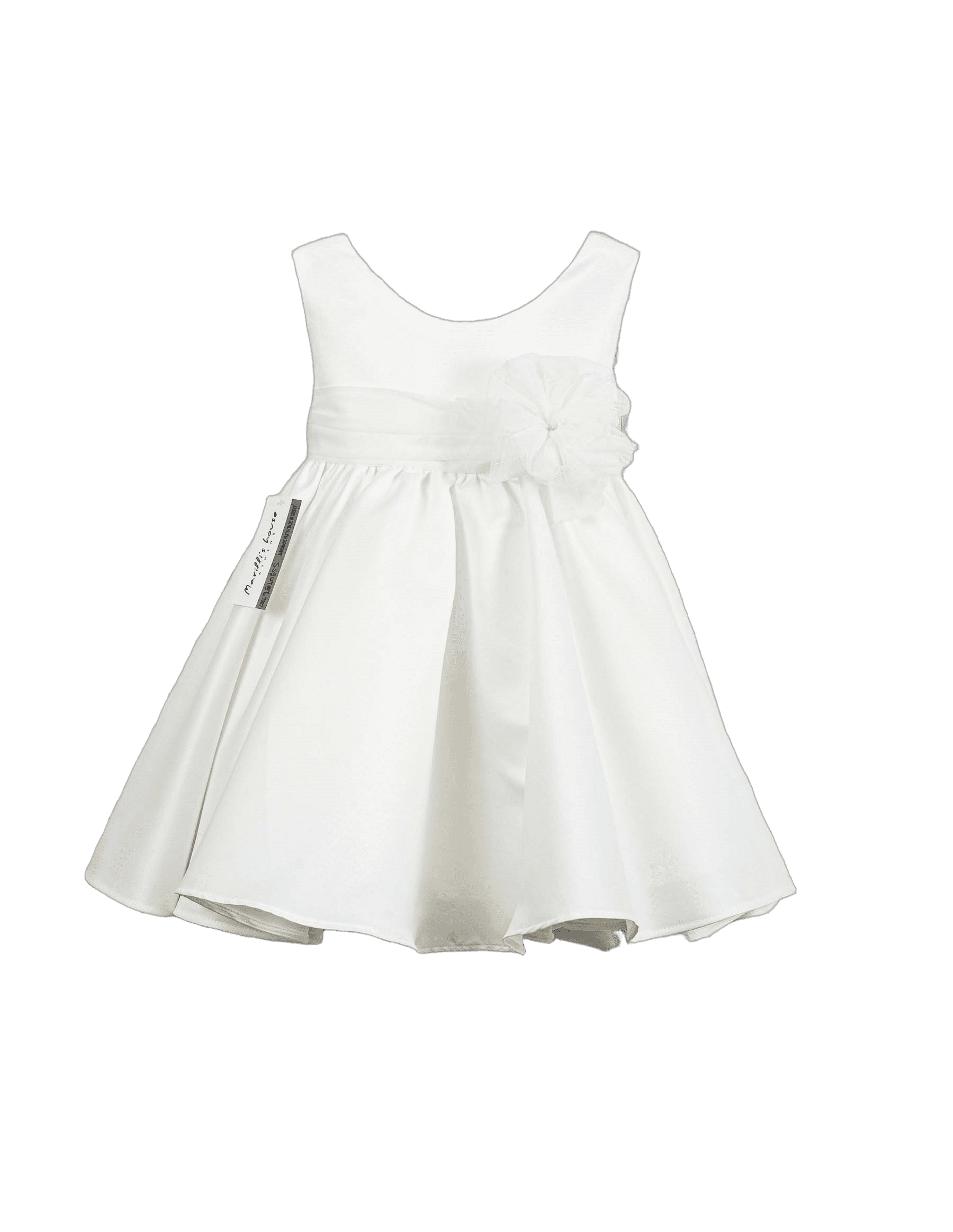 Βαπτιστικό Φόρεμα Σατέν - Λευκό