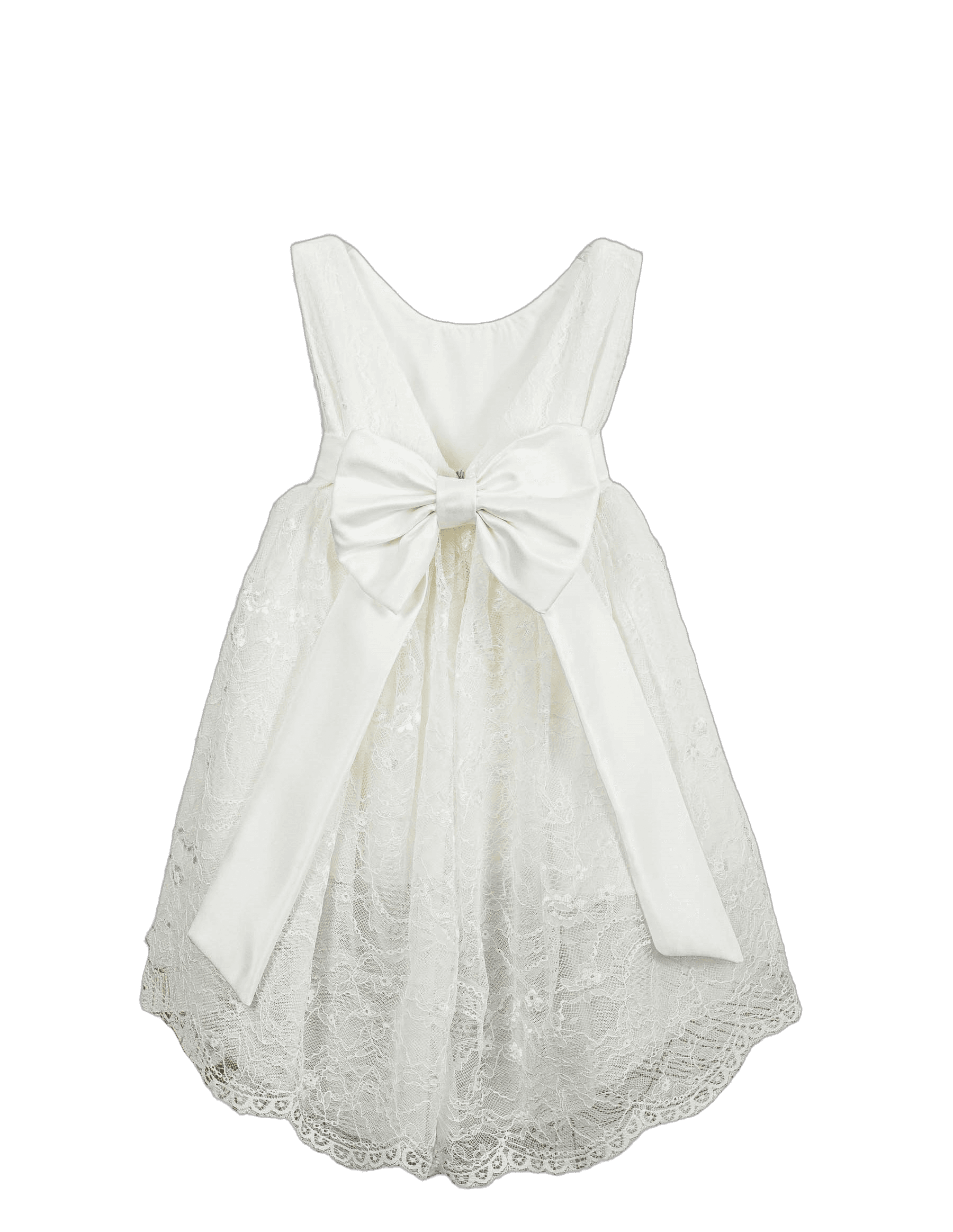 Βαπτιστικό Φόρεμα High-Low Ασύμμετρο - Εκρού - 2