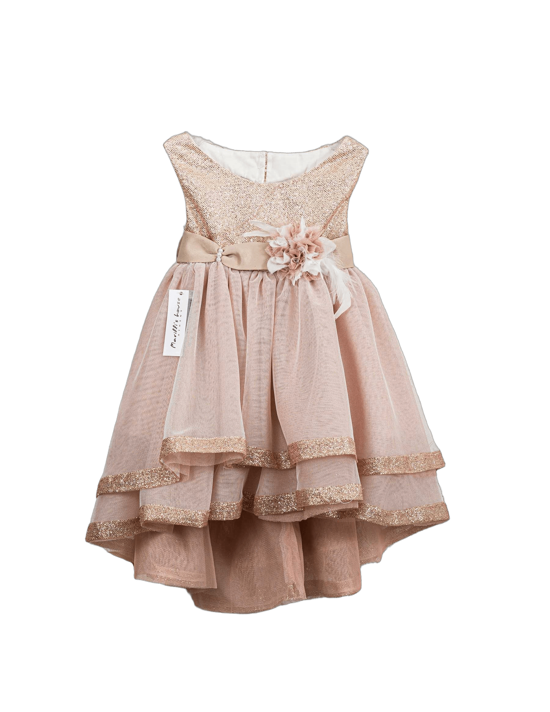 Βαπτιστικό Φόρεμα Glitter Τούλι