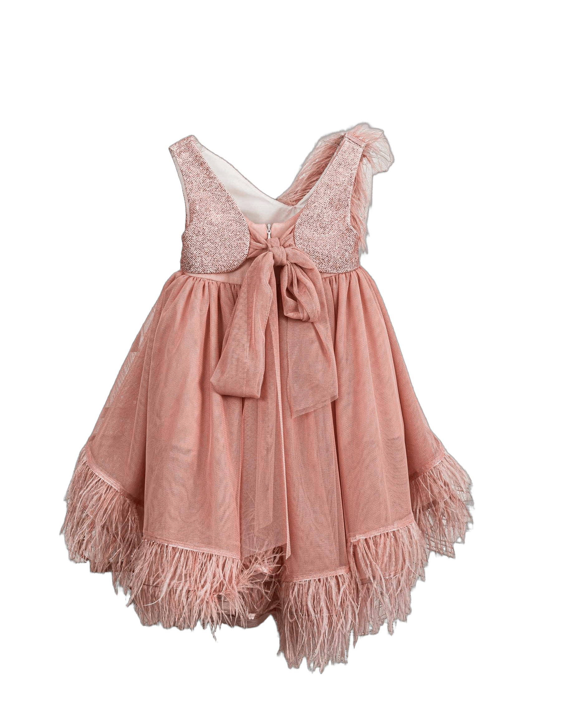 Βαπτιστικό Φόρεμα Πούπουλα Glitter - Ροζ | 2618485 - 2