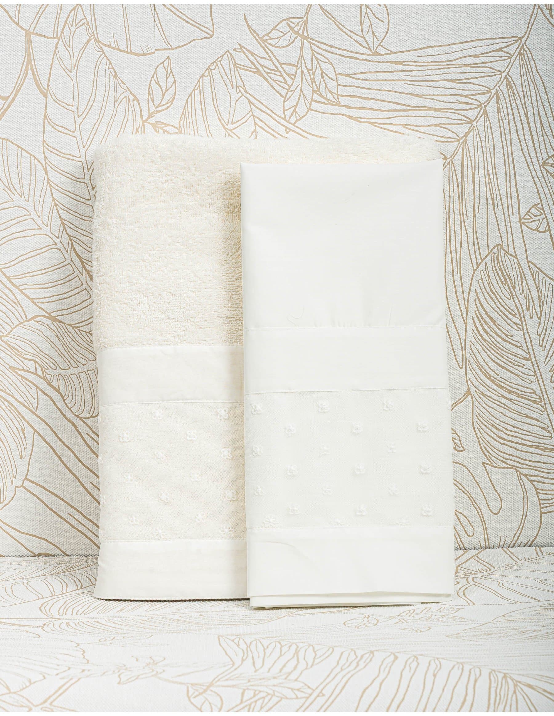 Λαδόπανο Βάπτισης Κορίτσι Κέντημα - Λευκό | LK12