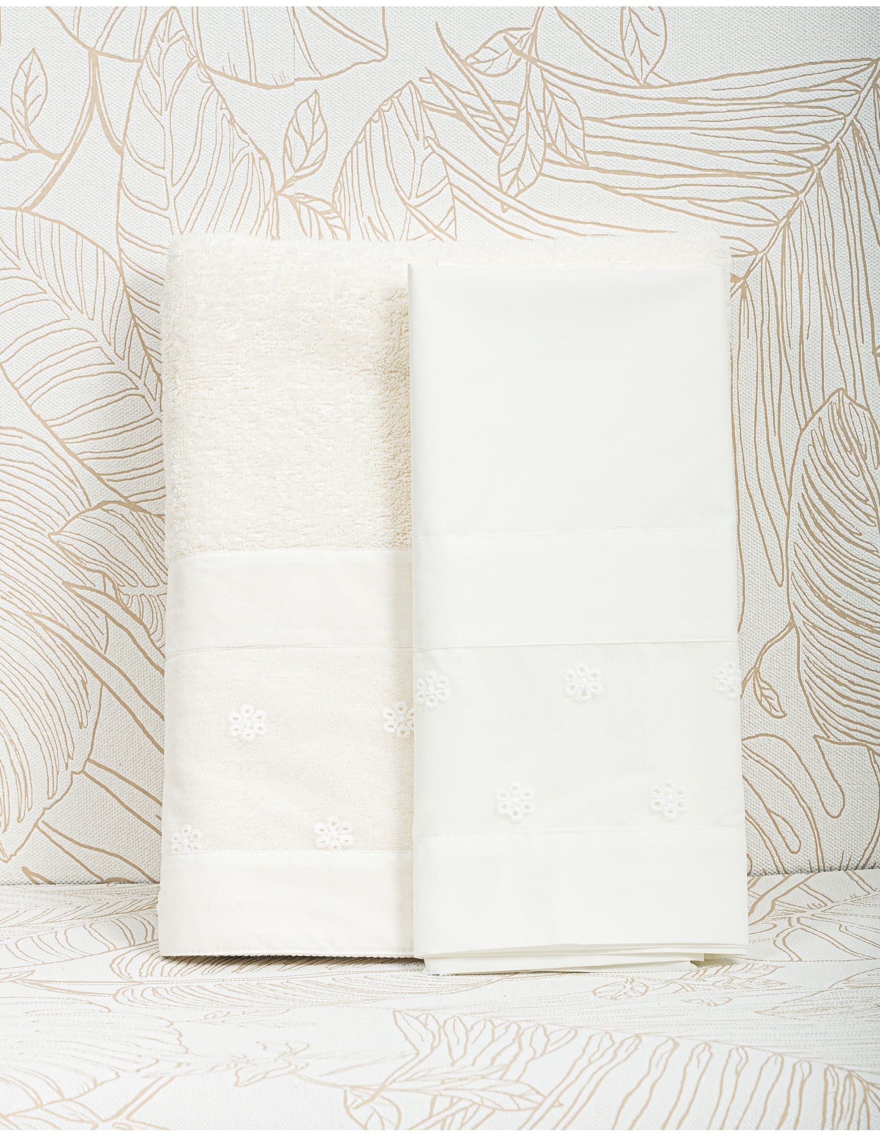 Λαδόπανο Βάπτισης Κορίτσι Κέντημα - Λευκό | LK16