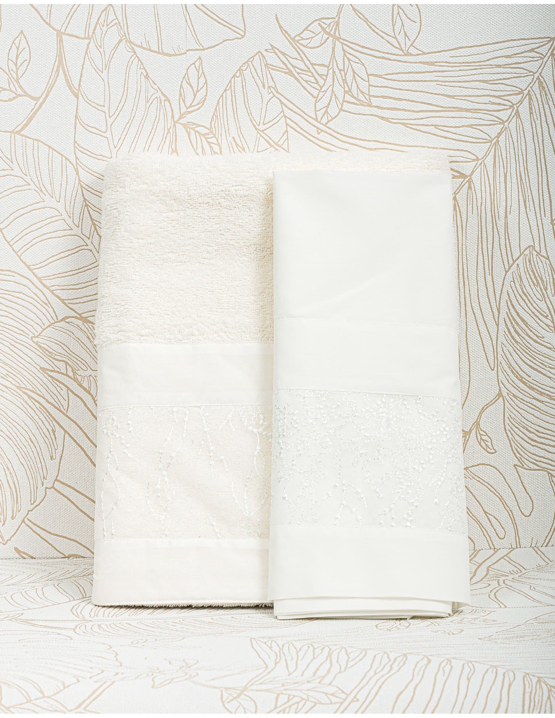 Λαδόπανο Βάπτισης Κορίτσι Κέντημα - Λευκό | LK26