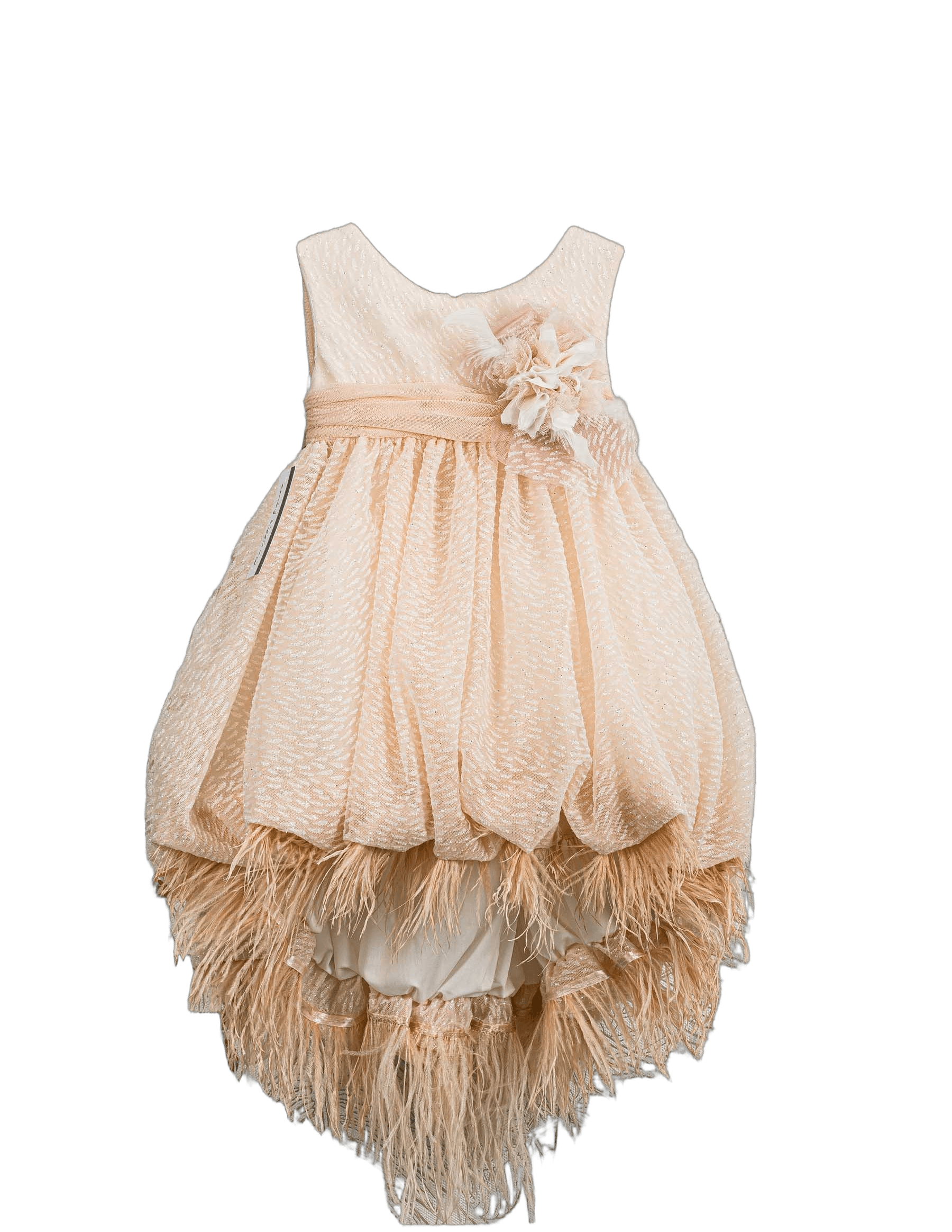 Βαπτιστικό Φόρεμα Πούπουλα Balloon - Σομόν