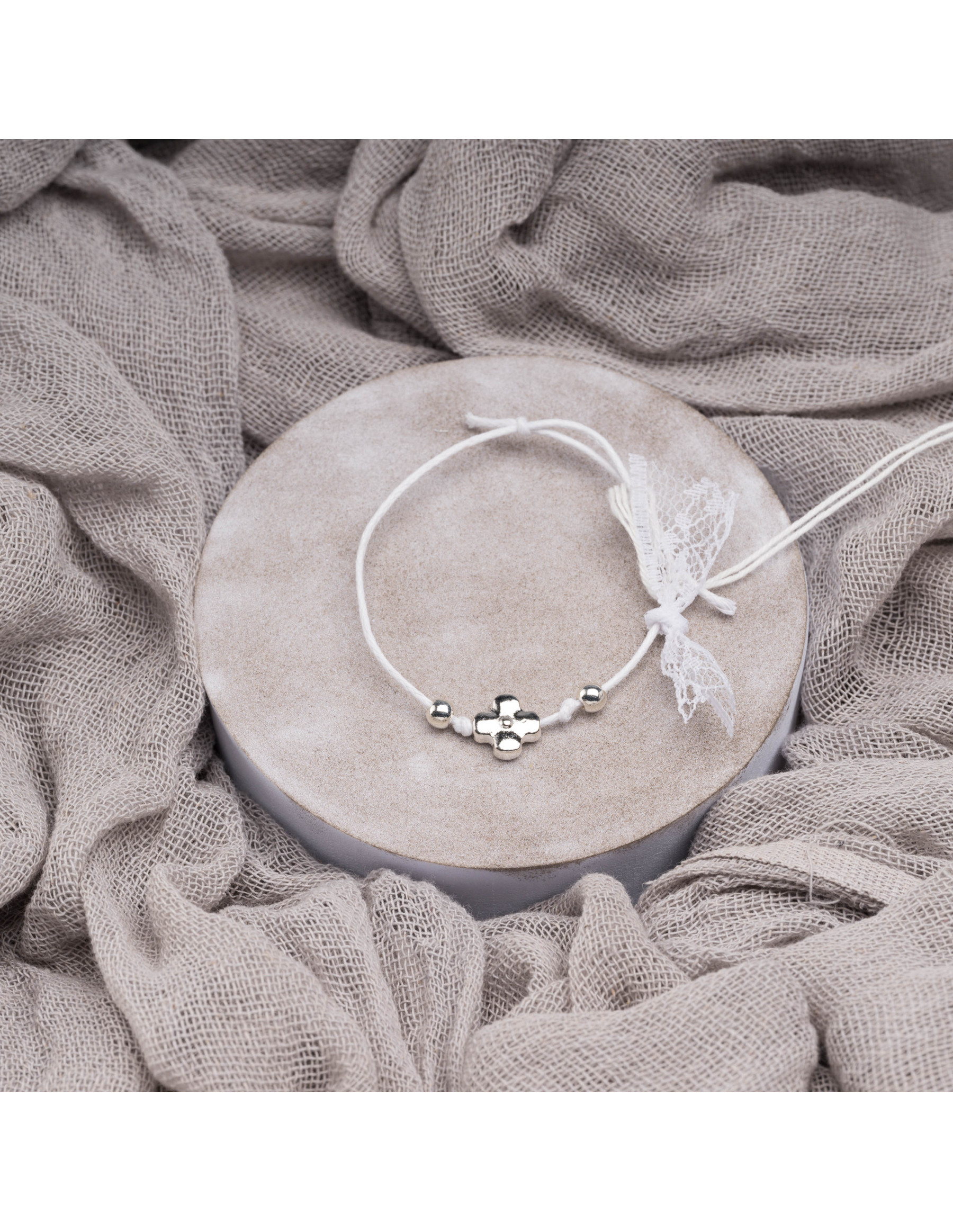 Μαρτυρικά Βάπτισης Βραχιόλι - Εκρού | ΜΚ 240610