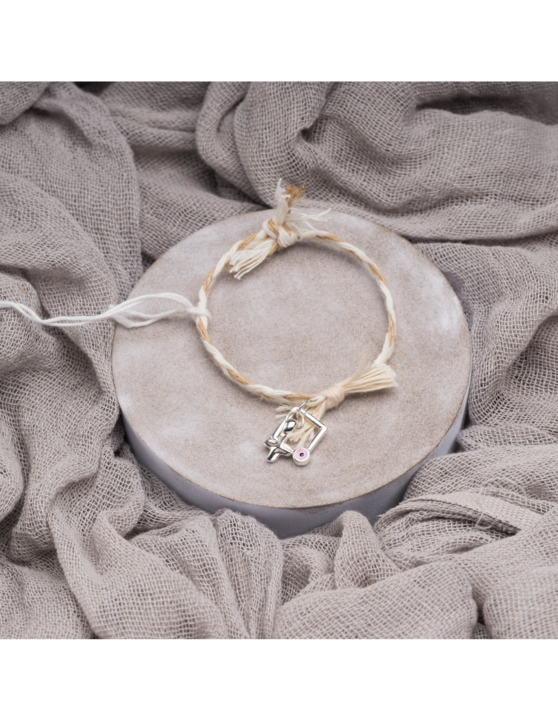 Μαρτυρικά Βάπτισης Βραχιόλι - Εκρού | ΜΚ 241922