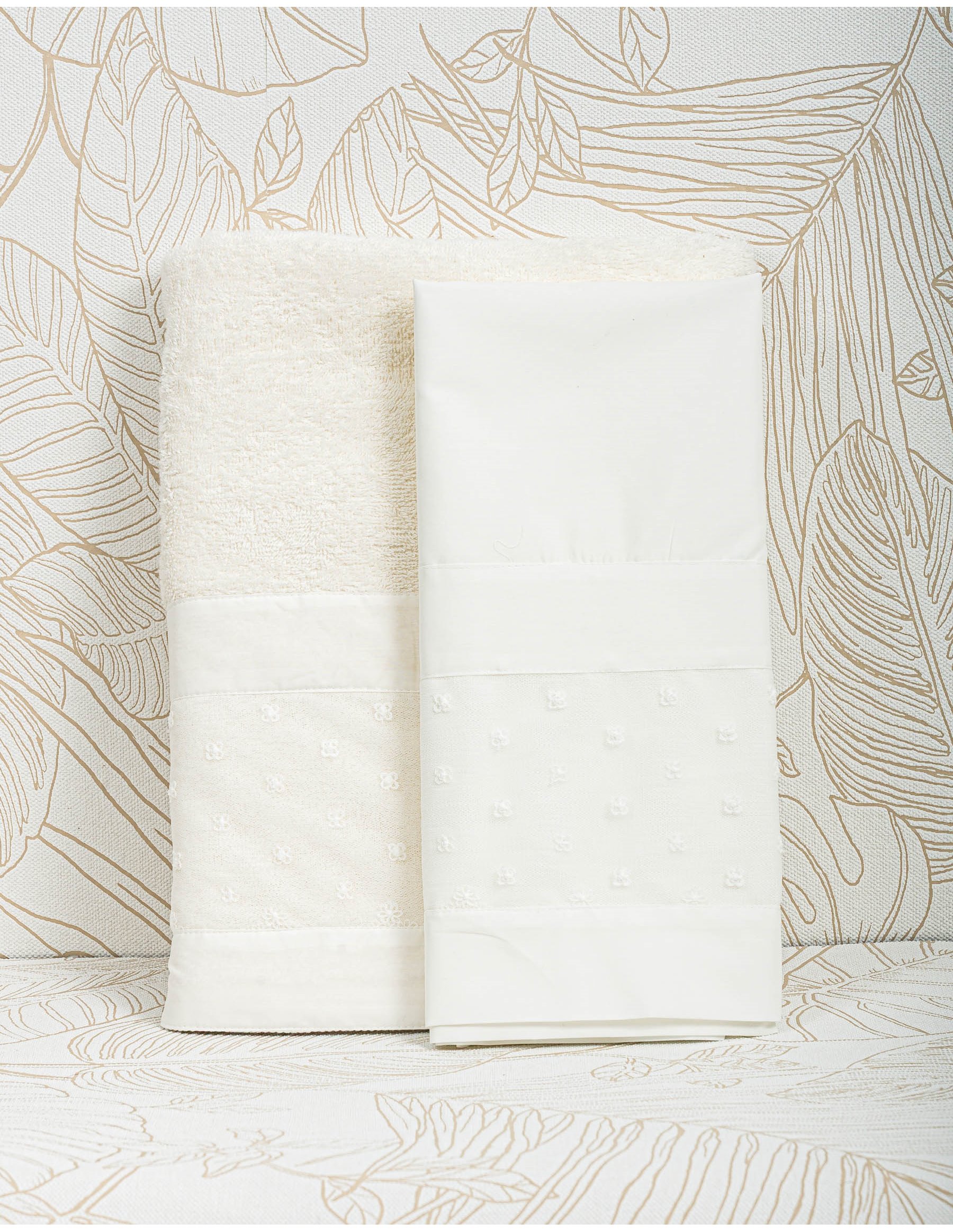 Λαδόπανο Βάπτισης Κορίτσι Κέντημα - Λευκό | LK12