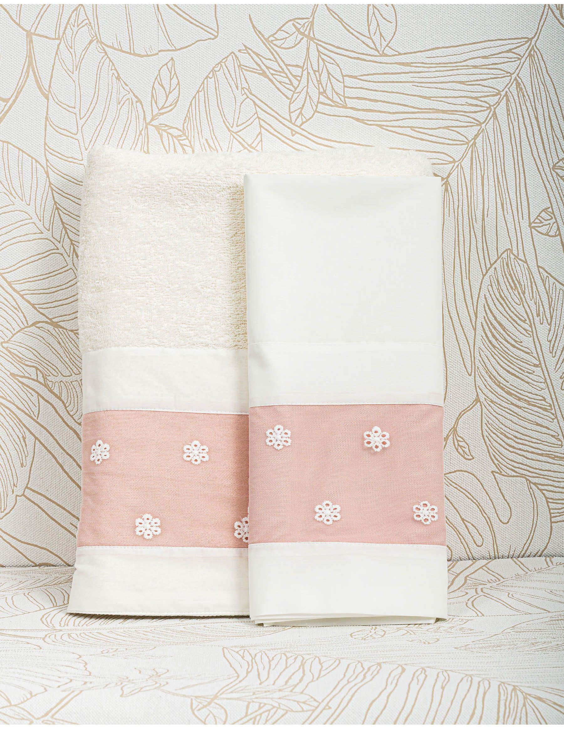 Λαδόπανο Βάπτισης Κορίτσι Κέντημα - Λευκό | LK15