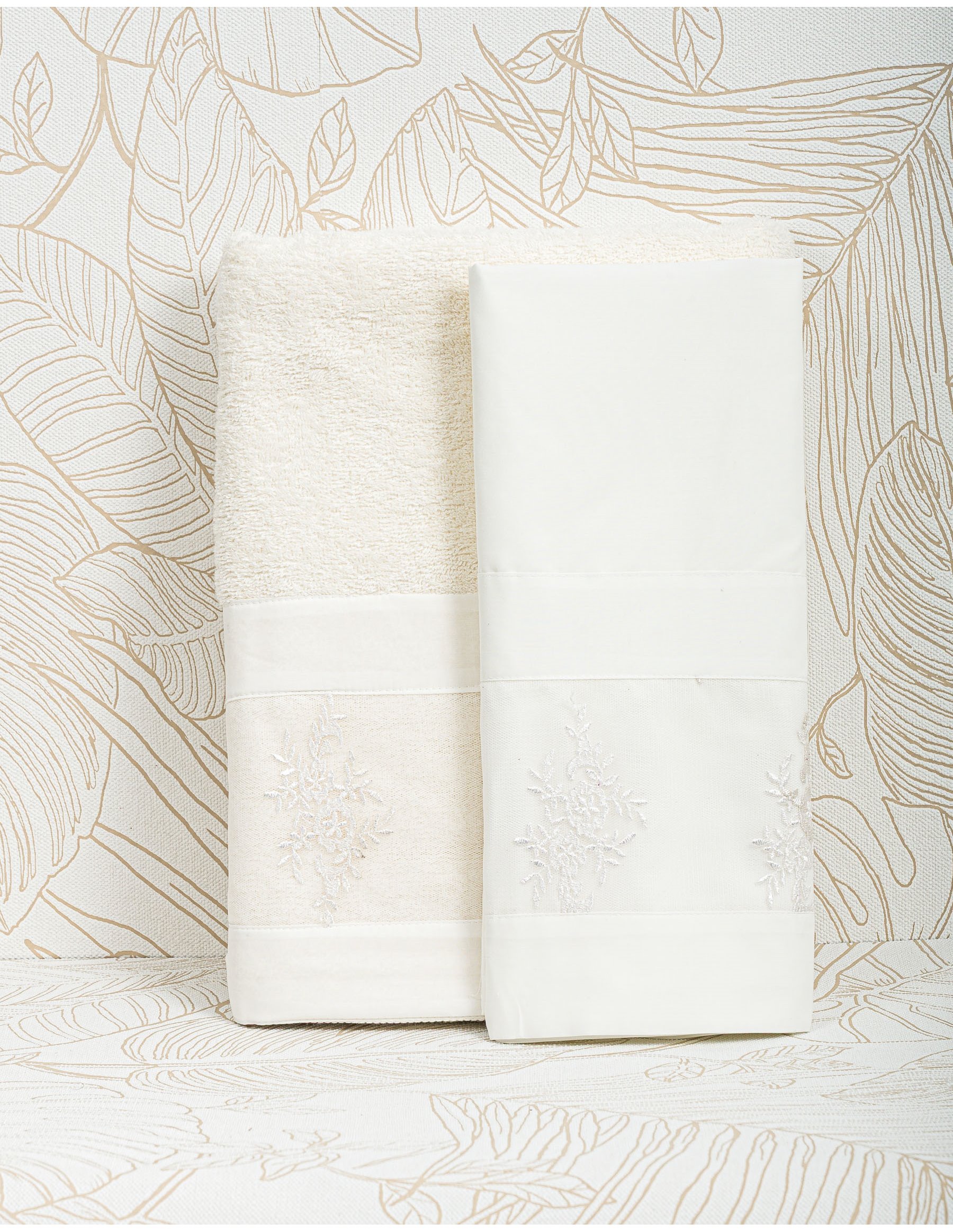 Λαδόπανο Βάπτισης Κορίτσι Κέντημα - Λευκό | LK29