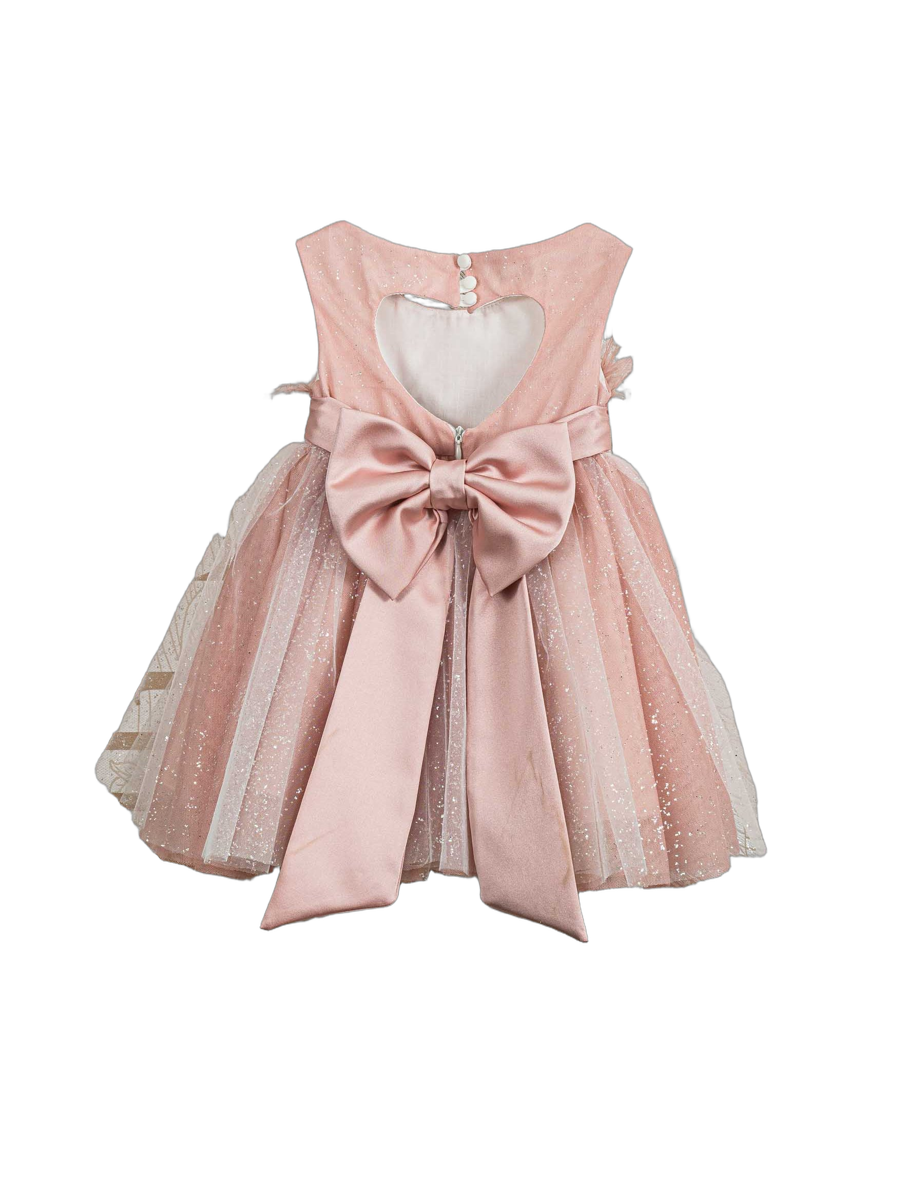 Βαπτιστικό Φόρεμα Πούπουλα Glitter - Ροζ | 2612060 - 2