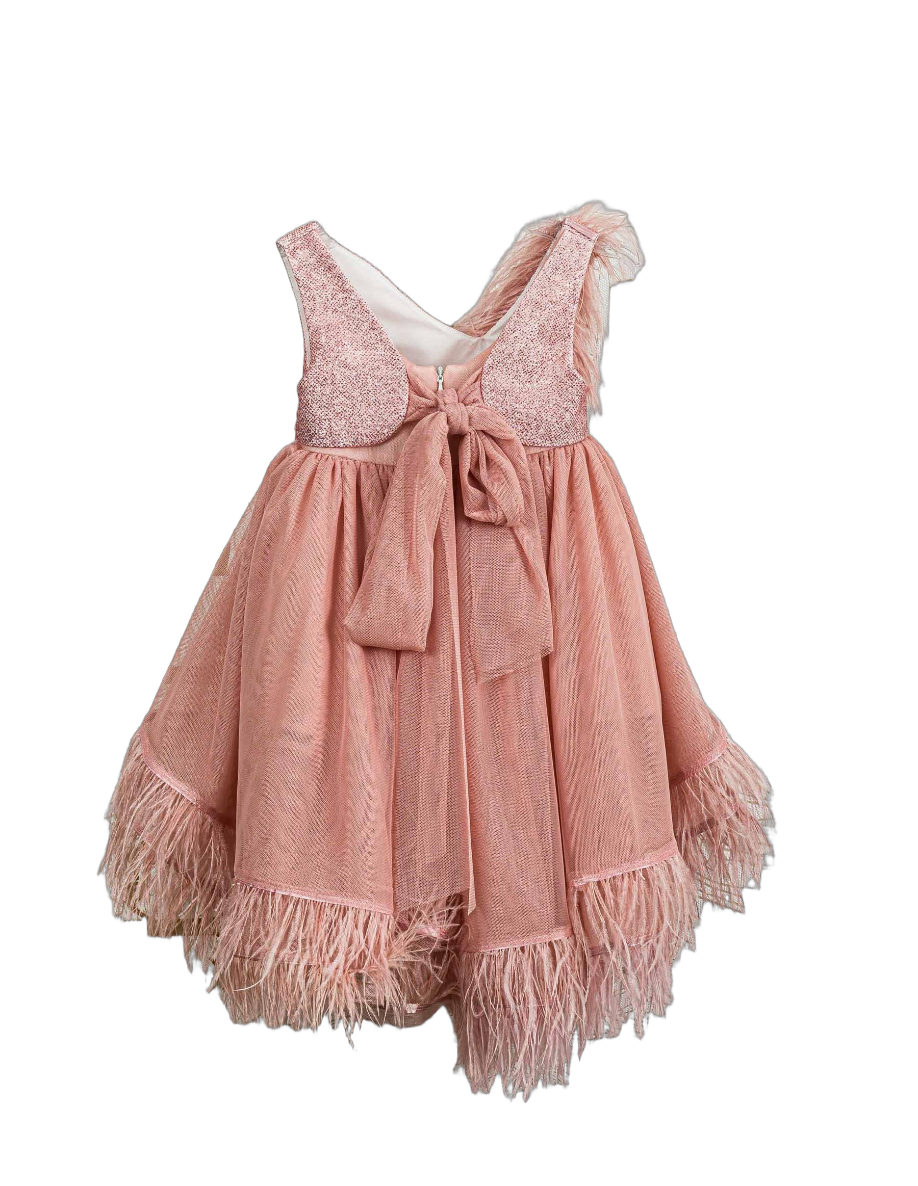 Βαπτιστικό Φόρεμα Πούπουλα Glitter - Ροζ | 2618485 - 2